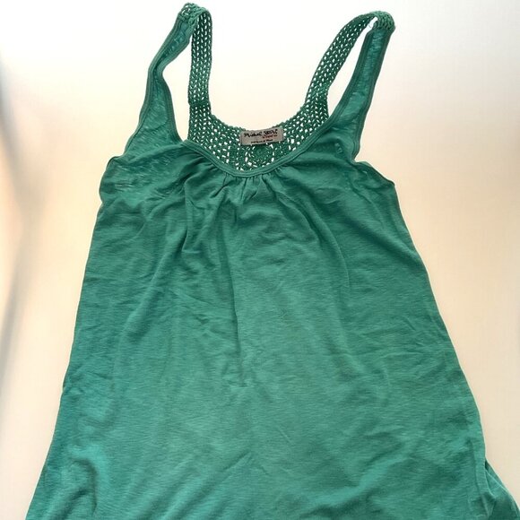 MICHAEL STARS THE ORIGINAL TEE ONE TANK TOP CROCHET TRIM TANK - Picture 7 of 9